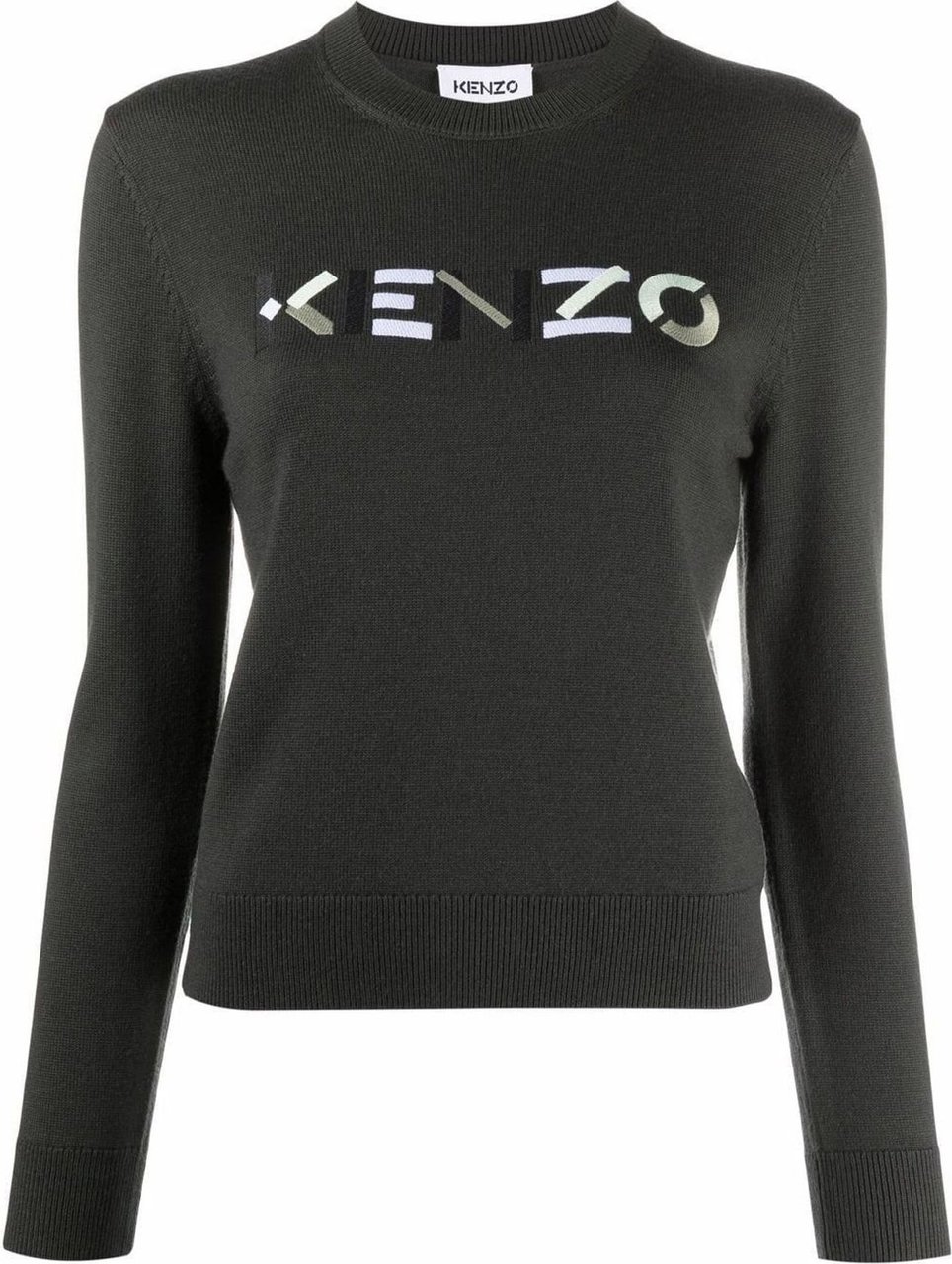 Kenzo Kenzo Logo Knit Grijs