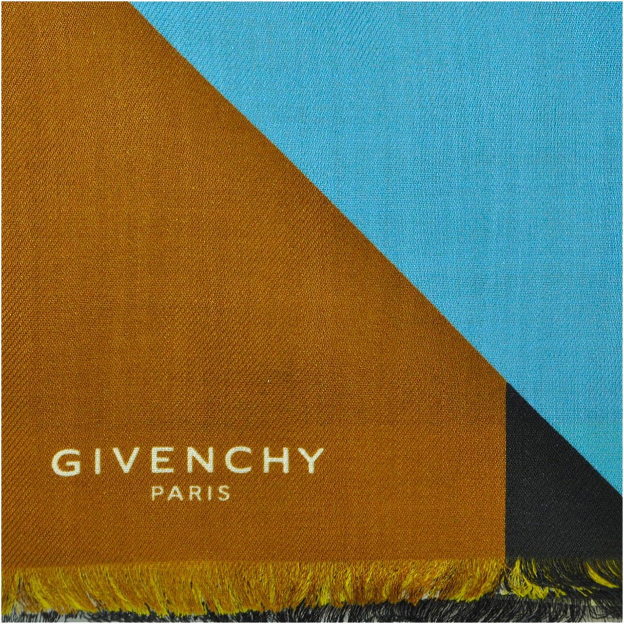 Givenchy Givenchy Geometric Flag Design Scarf Zwart