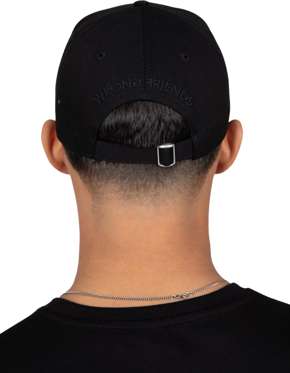 Wrong Friends BARCELONA CAP - BLACK/WHITE Zwart
