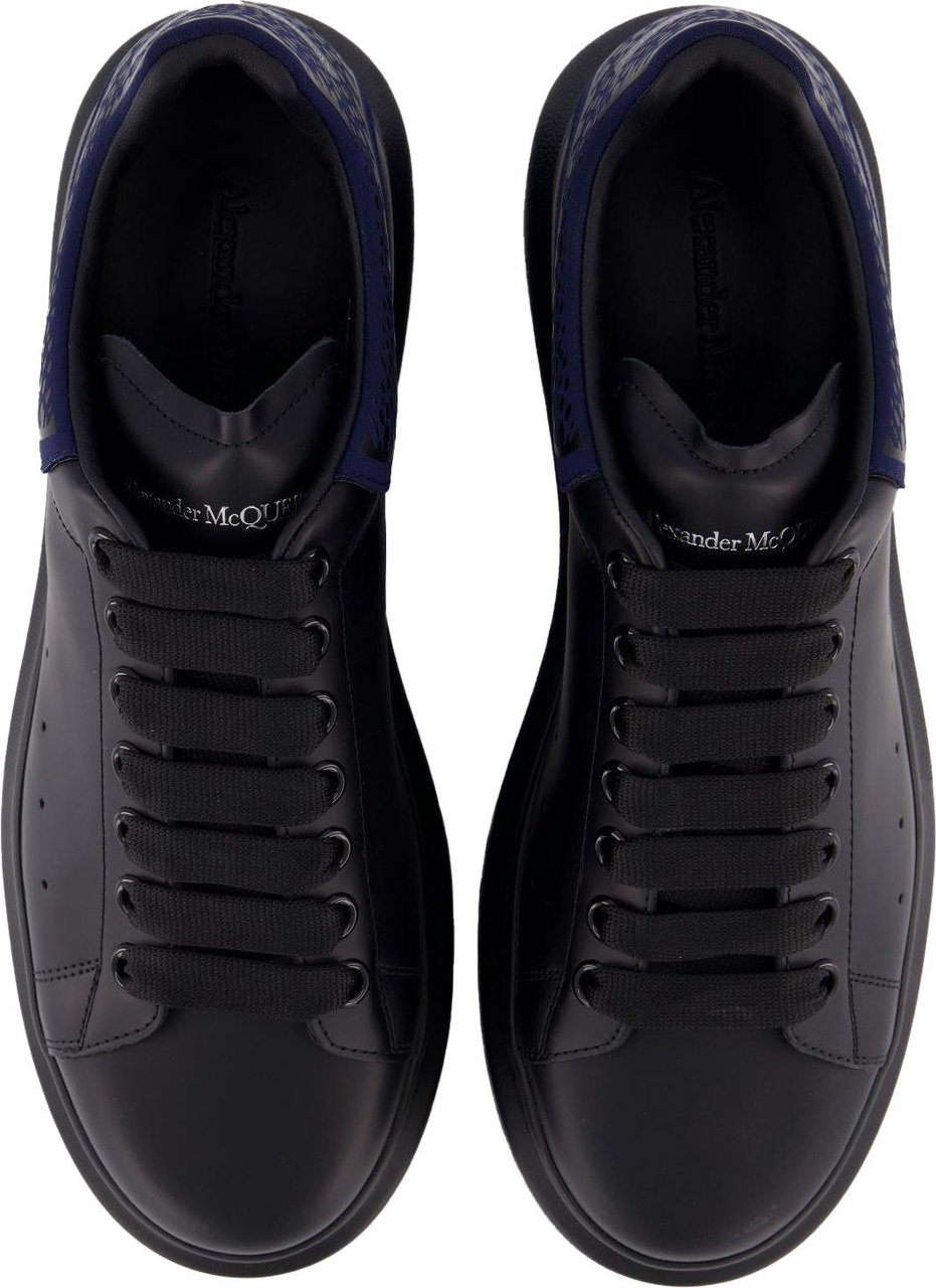 Alexander McQueen Heren Oversized Sneaker Zwart/Blauw Zwart