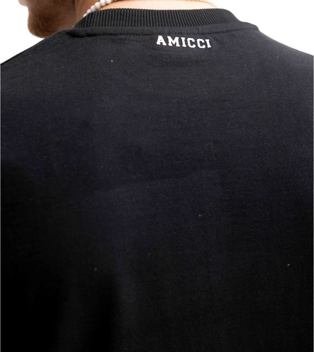 Amicci Amicci Heren T-shirt Zwart AM047/BLA Vero Zwart