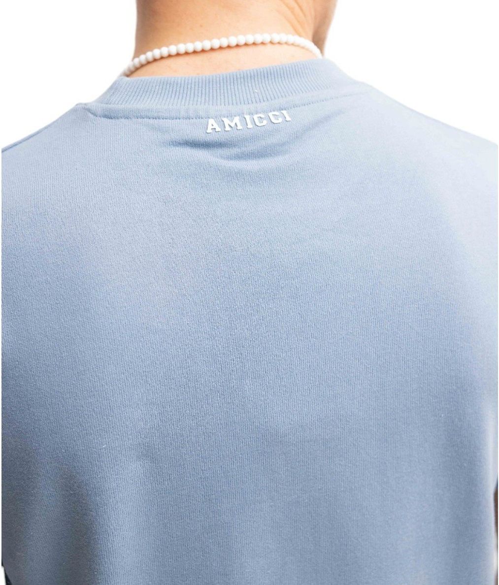 Amicci Amicci Heren T-shirt Blauw AM047/BLU Vero Blauw