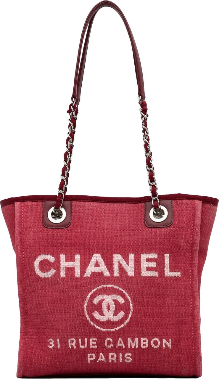 Chanel Mini Deauville Tote Rood