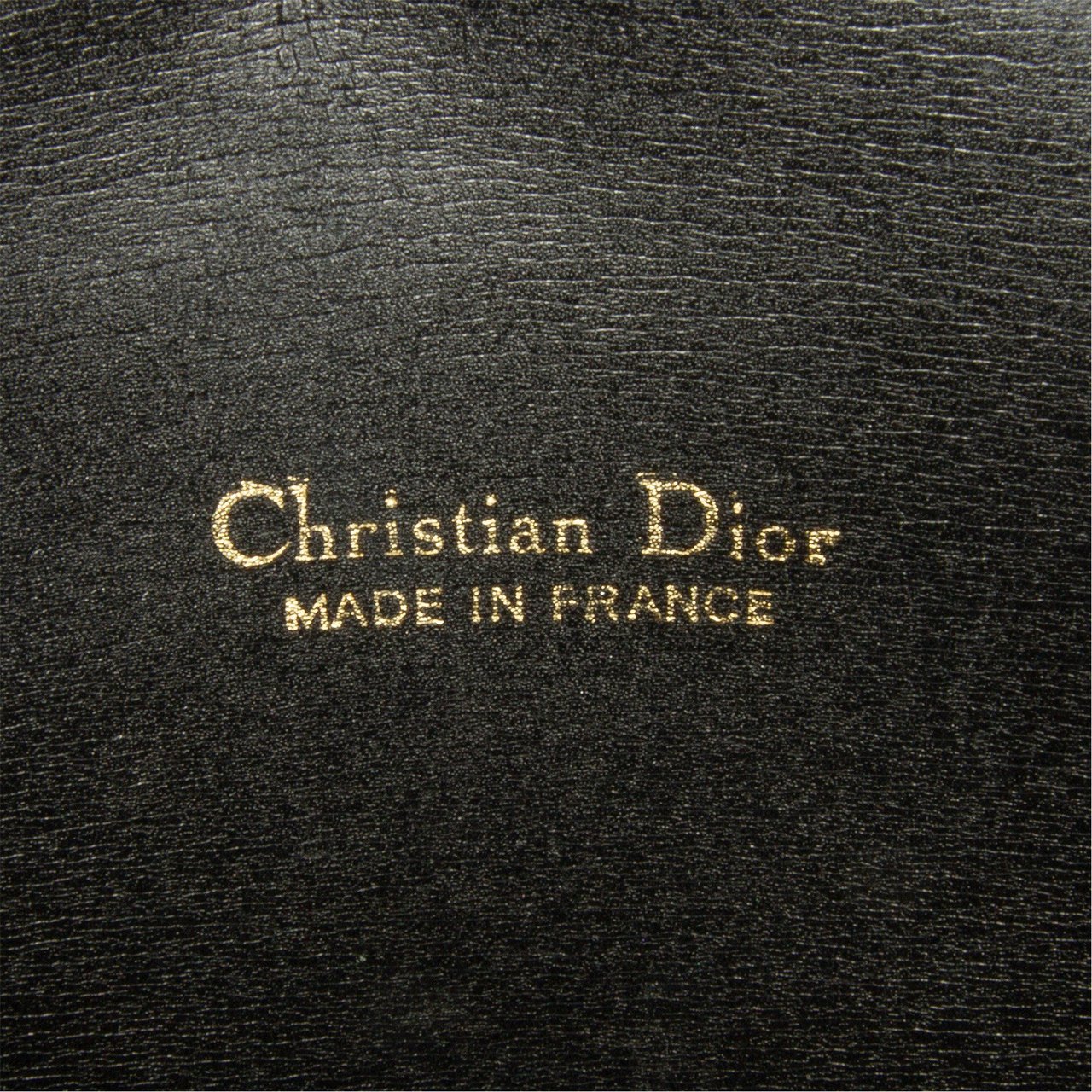 Dior Leather Chain Crossbody Zwart