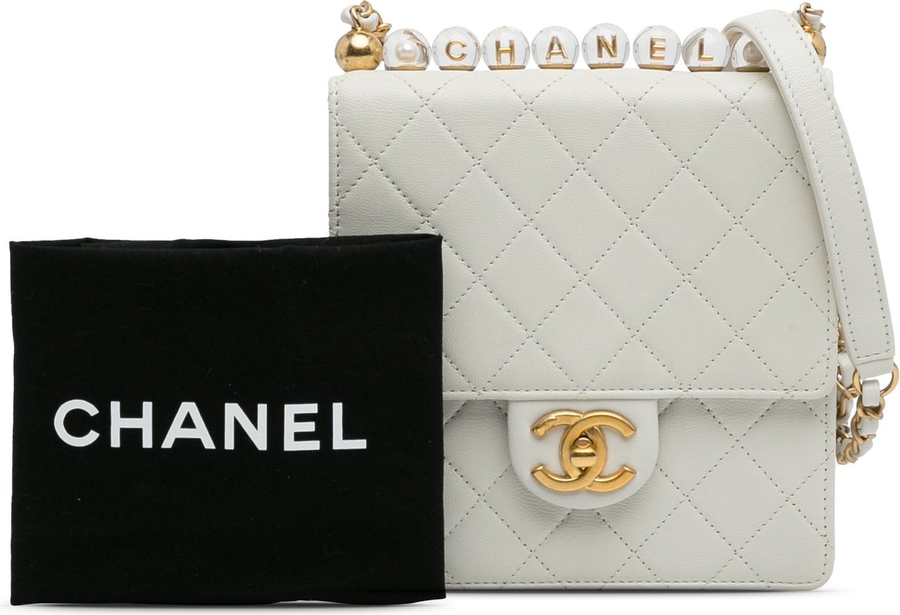 Chanel Small Chic Pearls Flap Wit