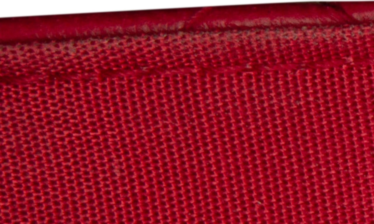 Chanel CC Lambskin Wild Stitch Wallet on Chain Rood