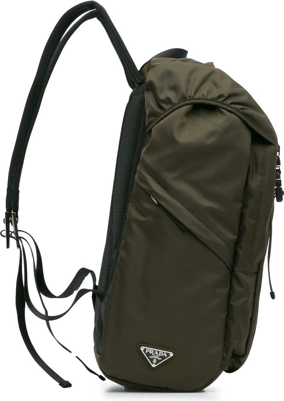Prada Tessuto Re-Nylon Montagna Backpack Groen