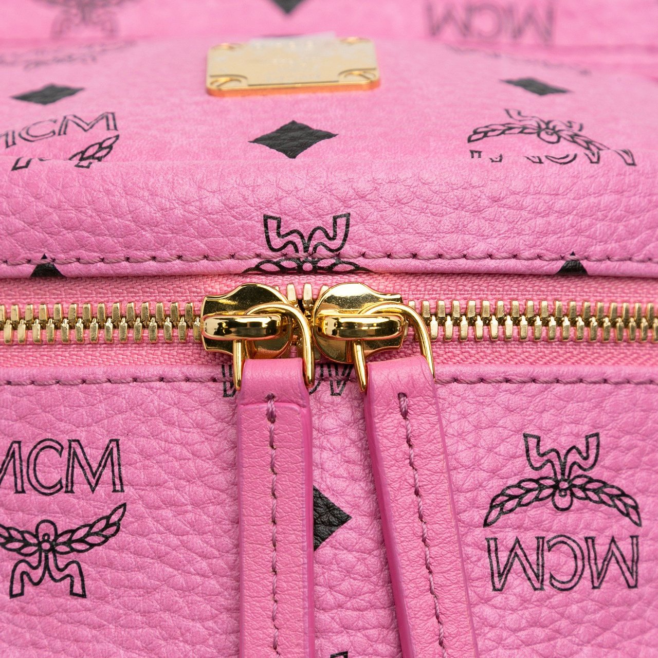 MCM Mini Visetos Stark Backpack Roze