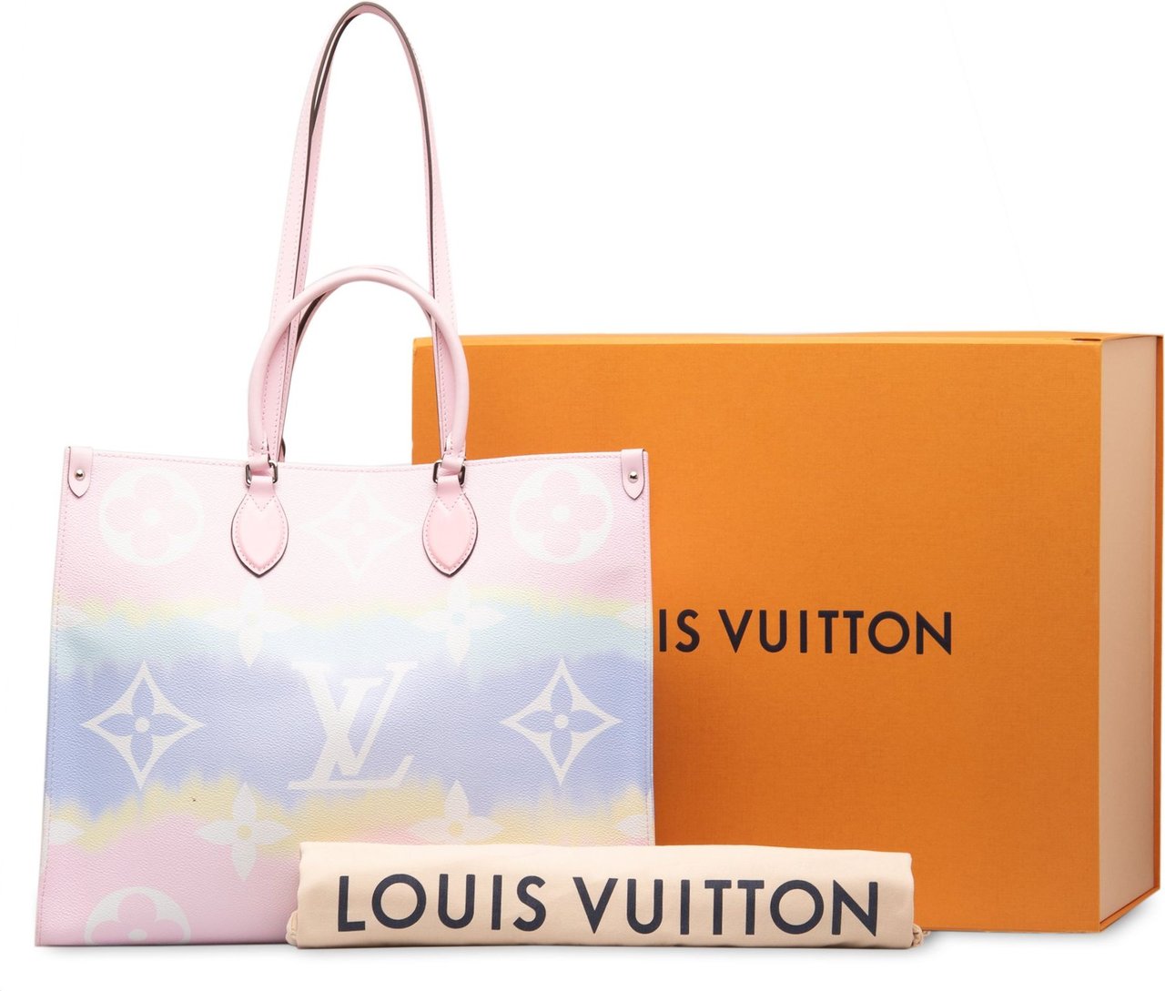 Louis Vuitton Monogram Giant Escale Pastel OnTheGo GM Roze