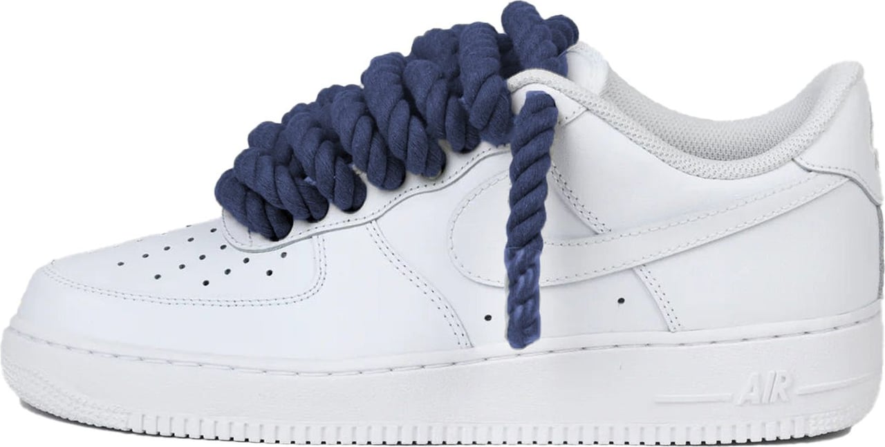 Nike Nike Air Force 1 Low Rope Laces Navy Custom Divers