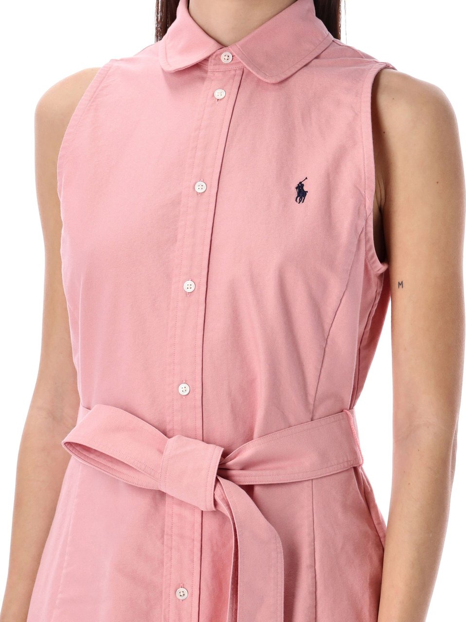 Ralph Lauren SLEEVELESS SHIRT DRESS Roze