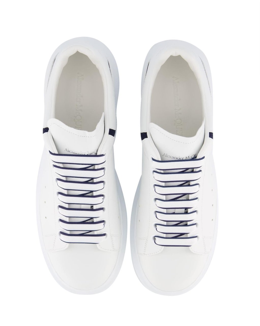 Alexander McQueen Heren Oversized Sneaker Wit/Navy Wit