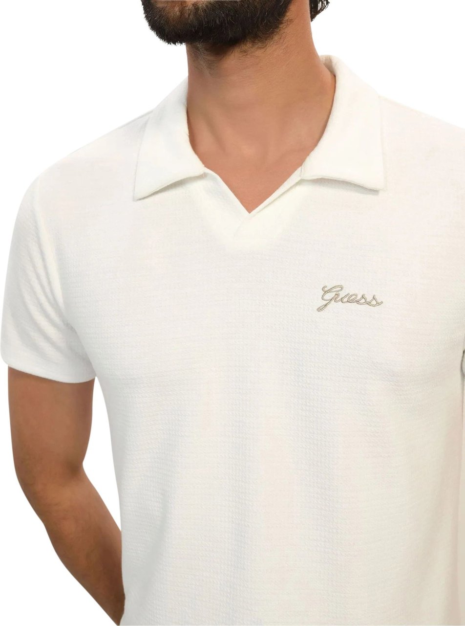 Guess Dawson Polo Heren Wit Wit