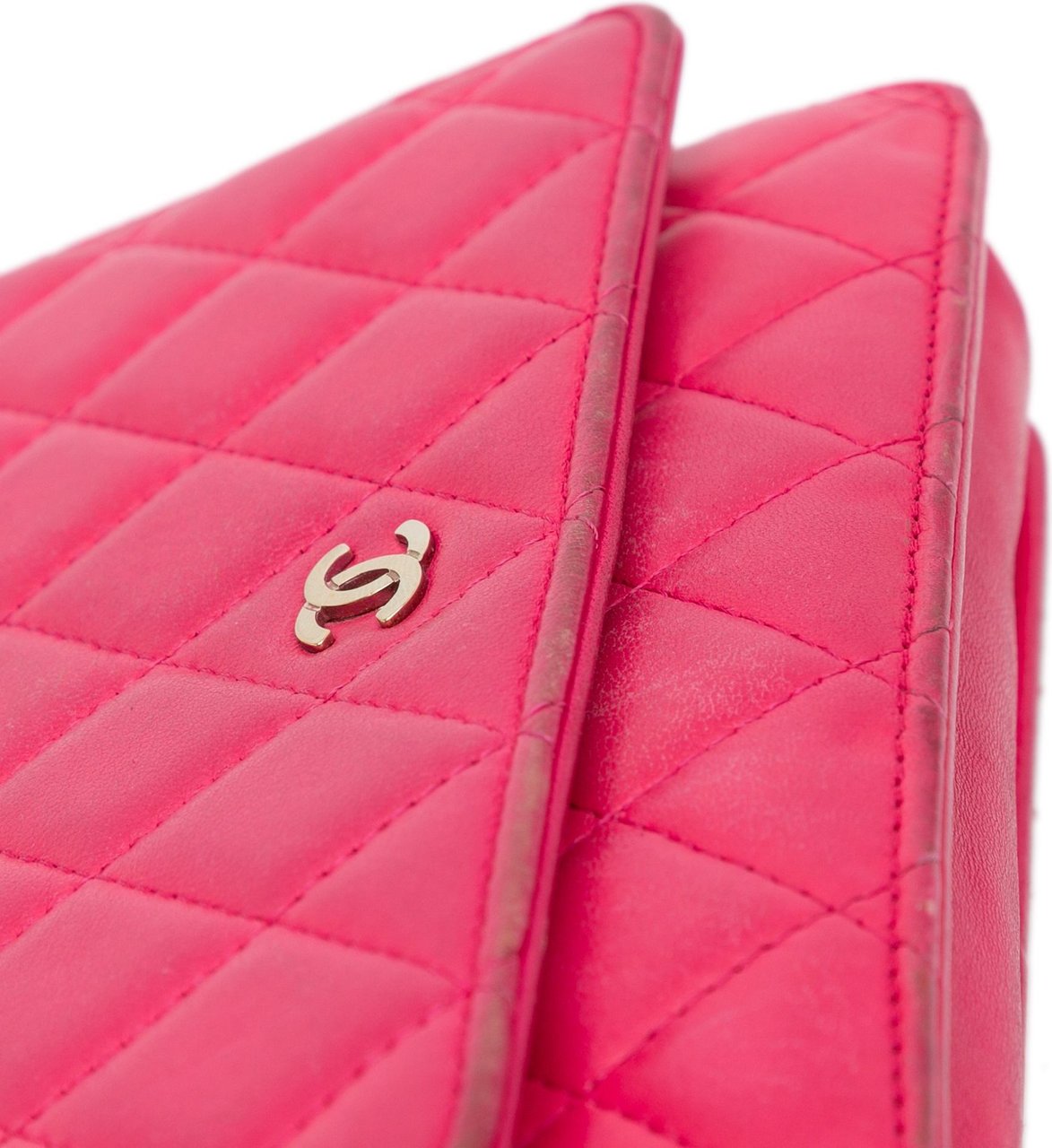 Chanel Classic Lambskin Wallet on Chain Roze