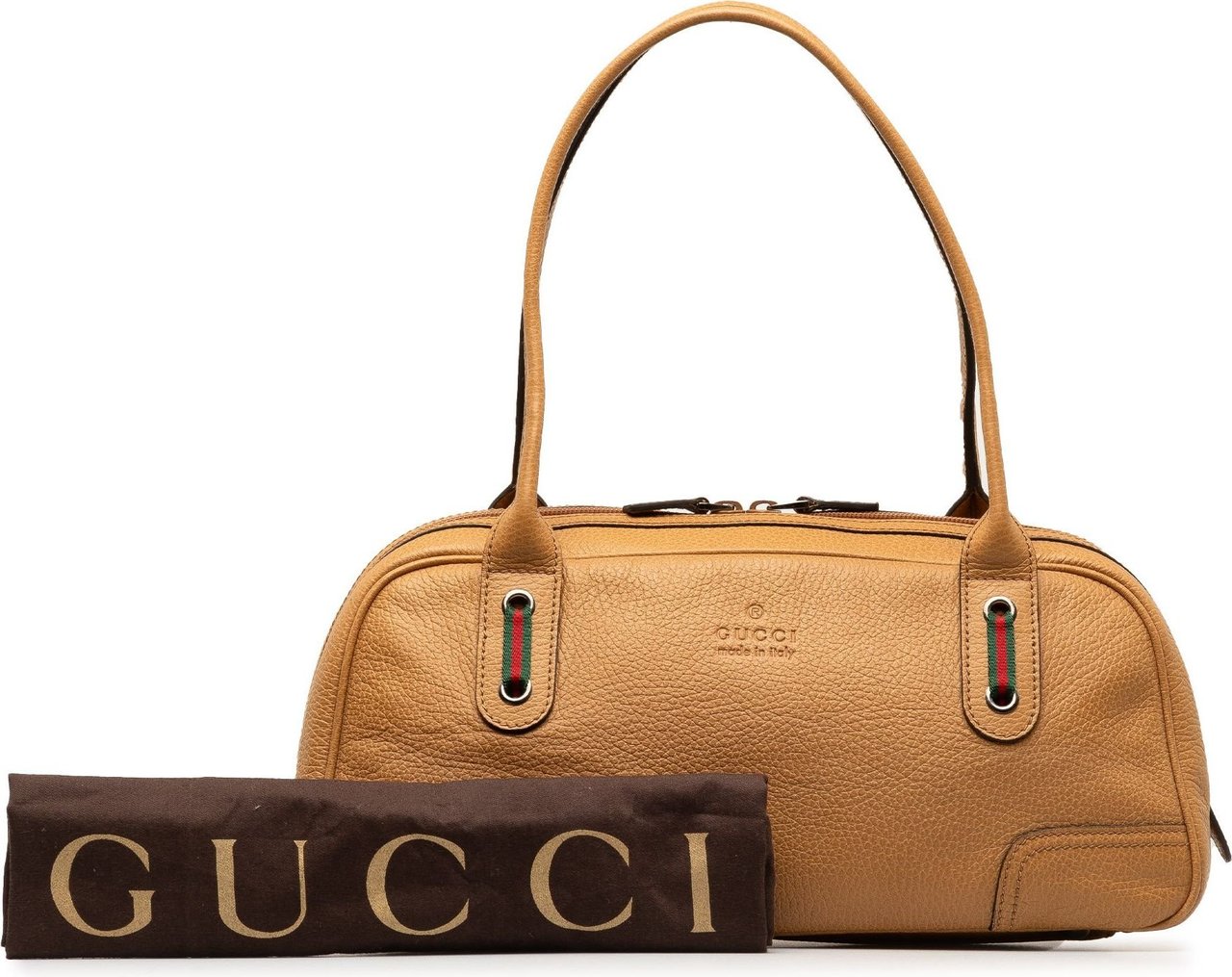 Gucci Leather Princy Shoulder Bag Bruin