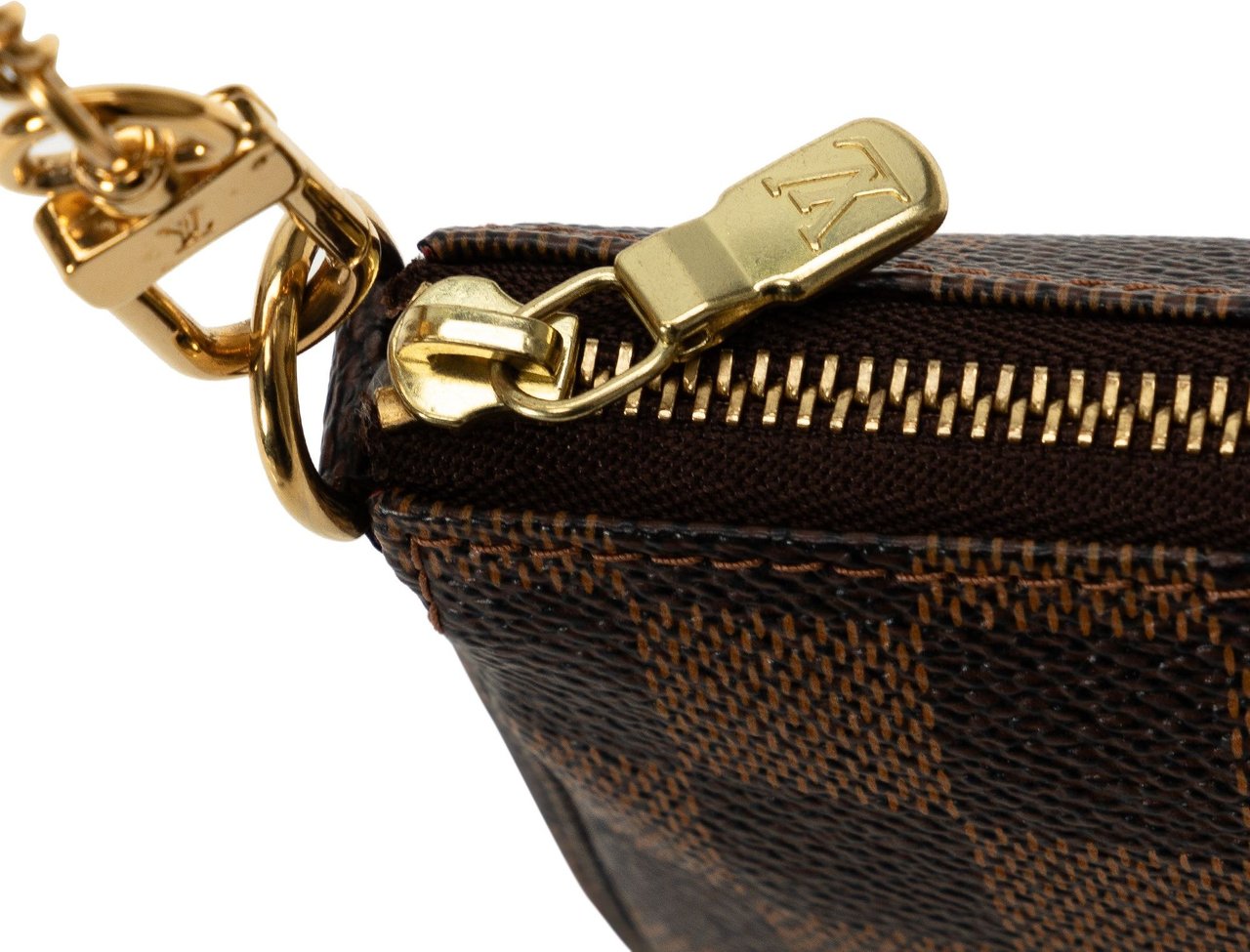 Louis Vuitton Damier Ebene Trunks and Bags Mini Pochette Accessoires Bruin