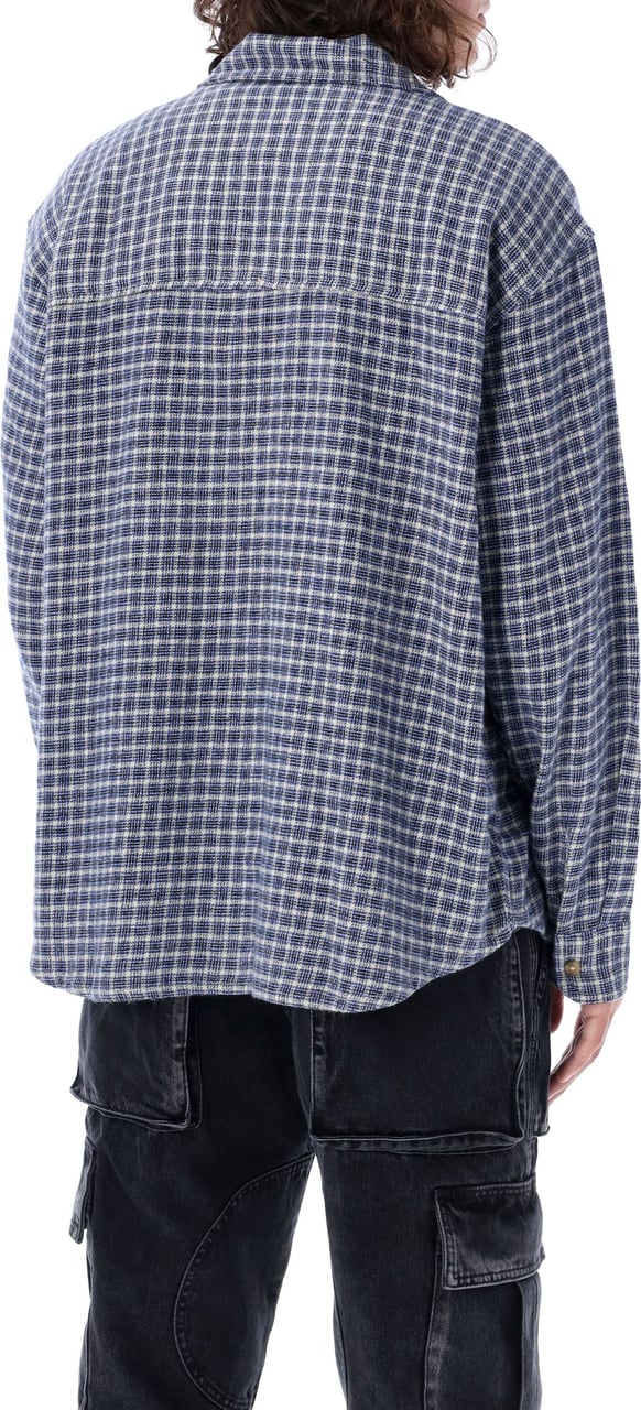 Obey MICRO PLAID SHIRT Zilver