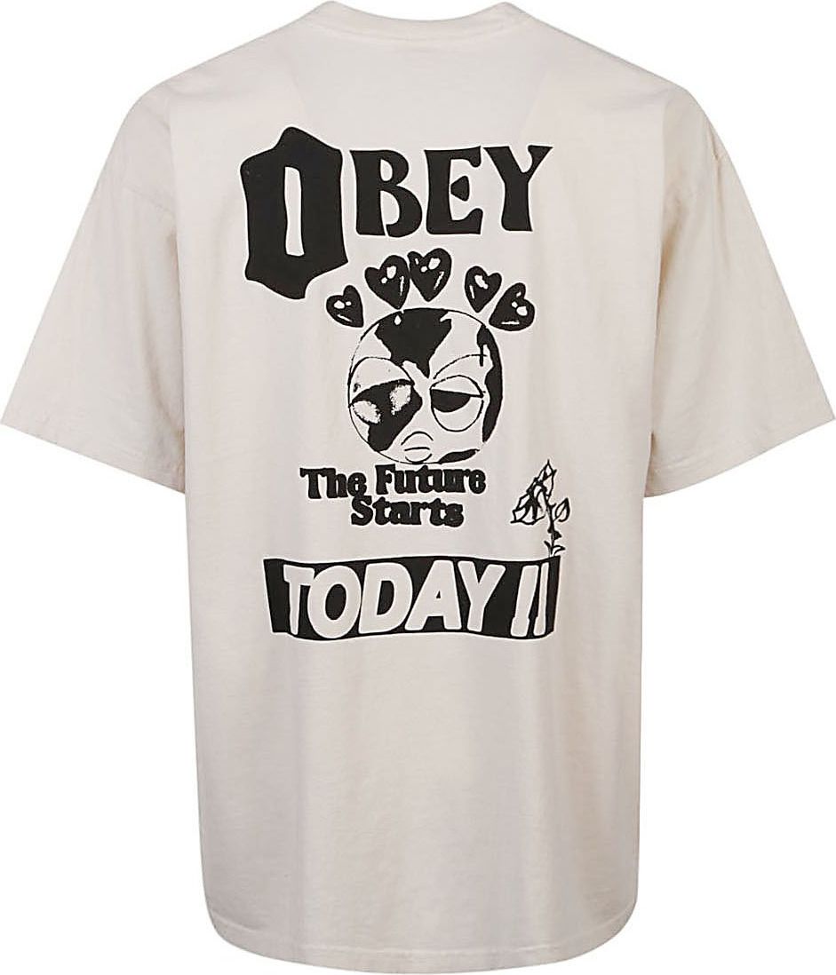 Obey T-shirts And Polos Beige Beige