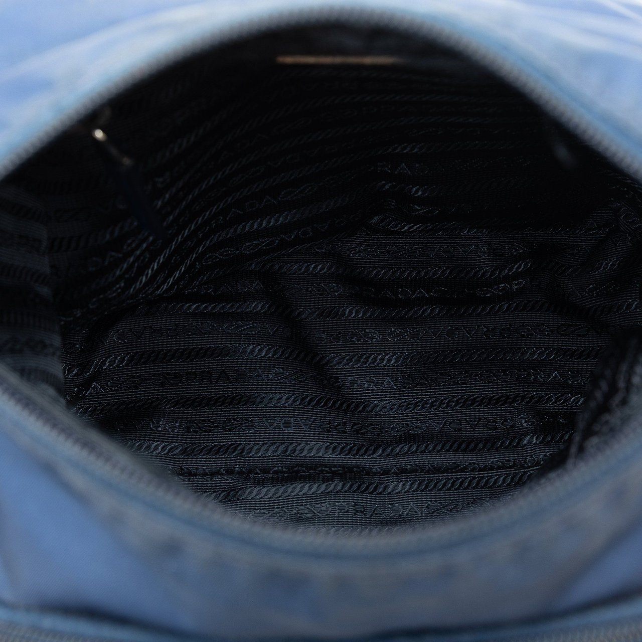 Prada Tessuto Crossbody Bag Blauw