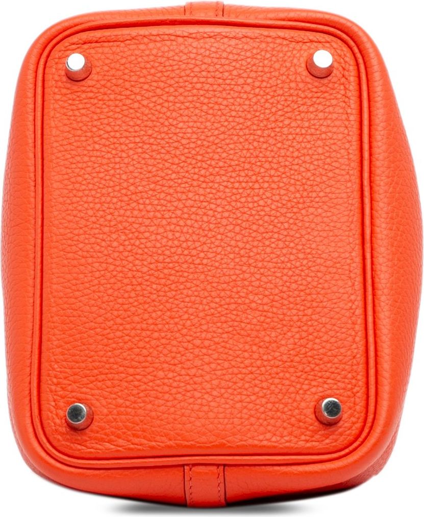 Hermès Taurillon Clemence Picotin Lock 18 Oranje