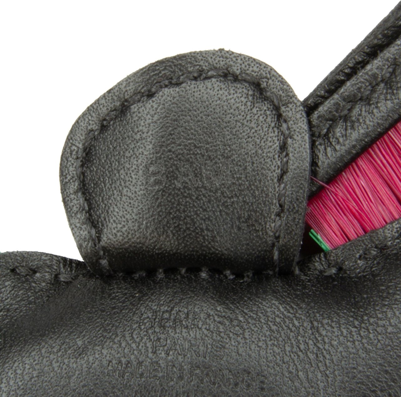 Hermès Milo Horsehair GriGri Bag Charm Zwart