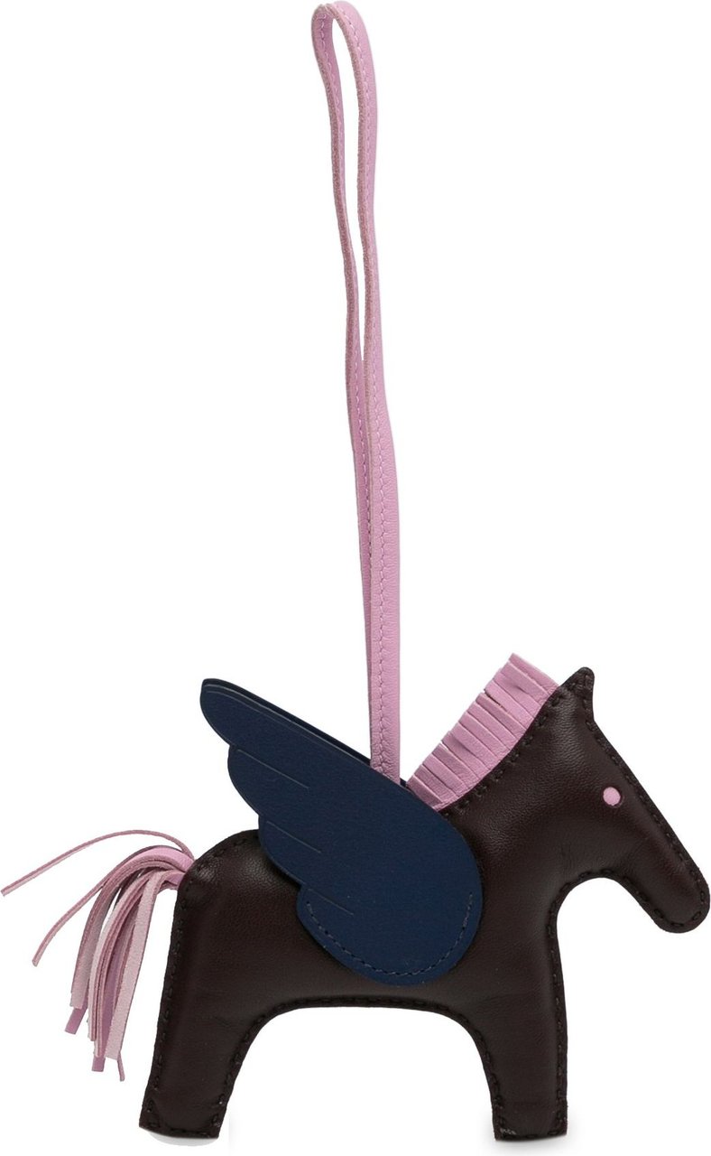 Hermès GriGri Rodeo Pegasus Bag Charm Bruin