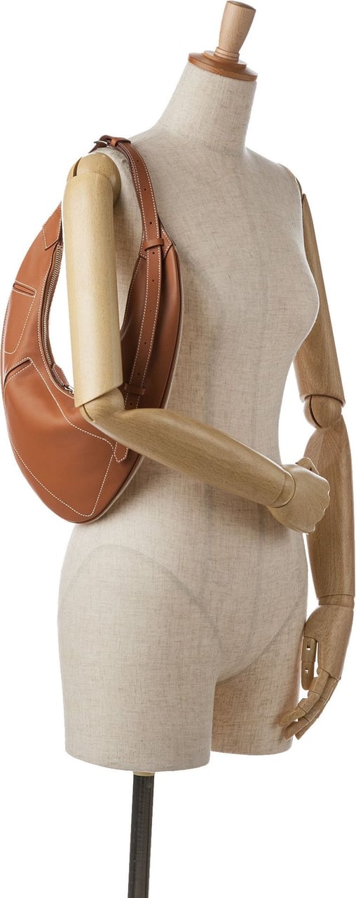 Hermès Swift and Toile Buddypocket Bag Bruin