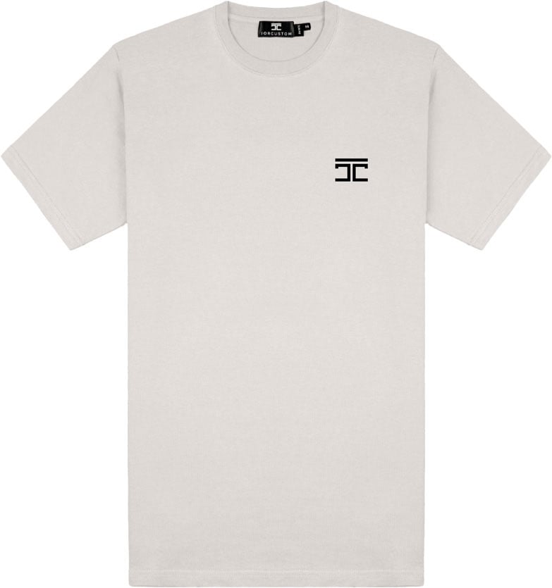 JORCUSTOM Lion Slim Fit T-Shirt LightGrey Grijs