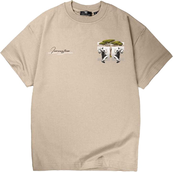 JORCUSTOM Safari Loose Fit T-Shirt Fog Groen