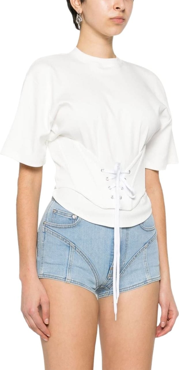 MUGLER Pre T-shirts And Polos White Wit