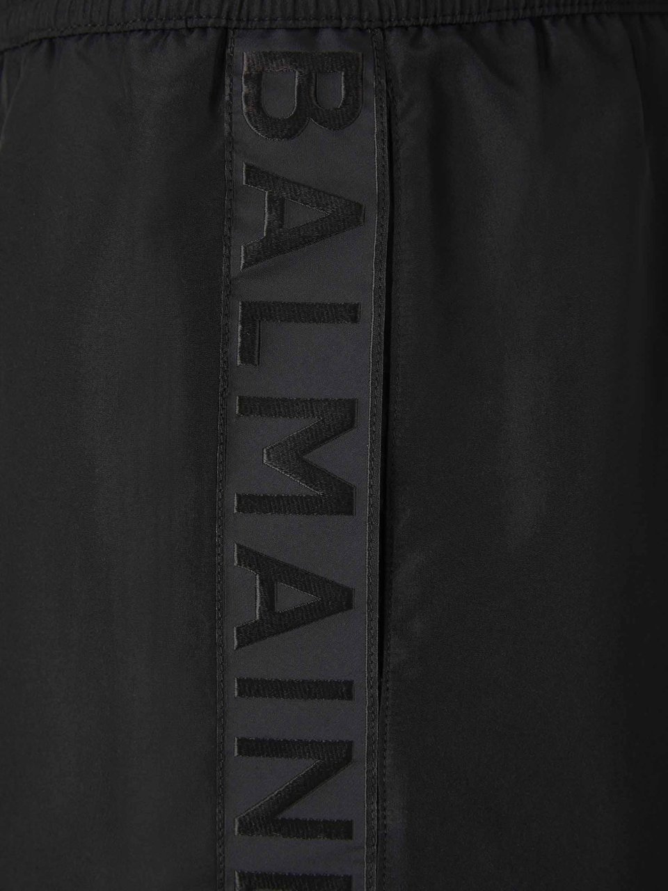 Balmain Stripe detail Swim Shorts Zwart