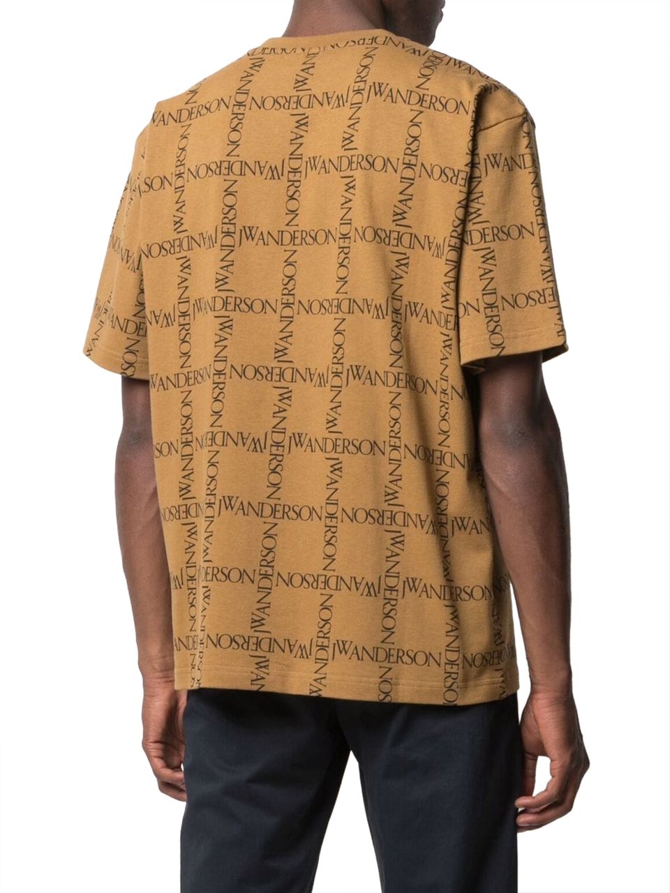 J.W. Anderson All Over Logo Oversize T-shirt Bruin