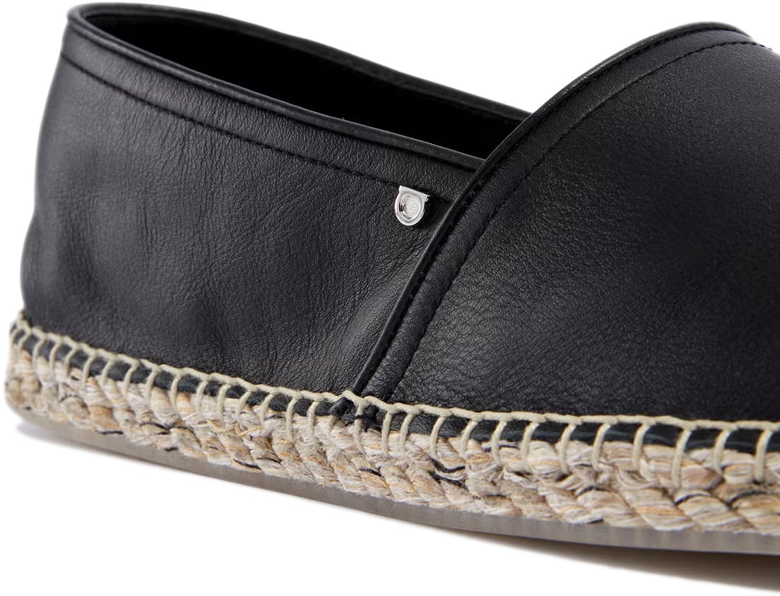 Ferragamo Lamar Gancini Logo Espadrilles Zwart