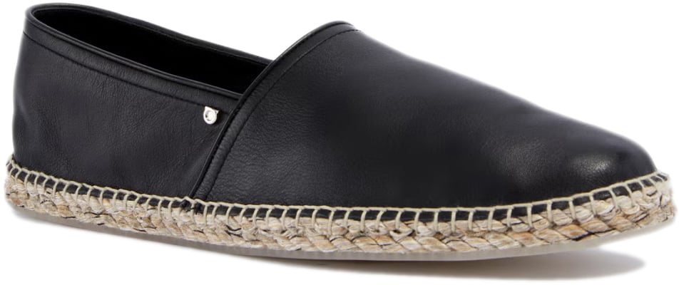 Ferragamo Lamar Gancini Logo Espadrilles Zwart