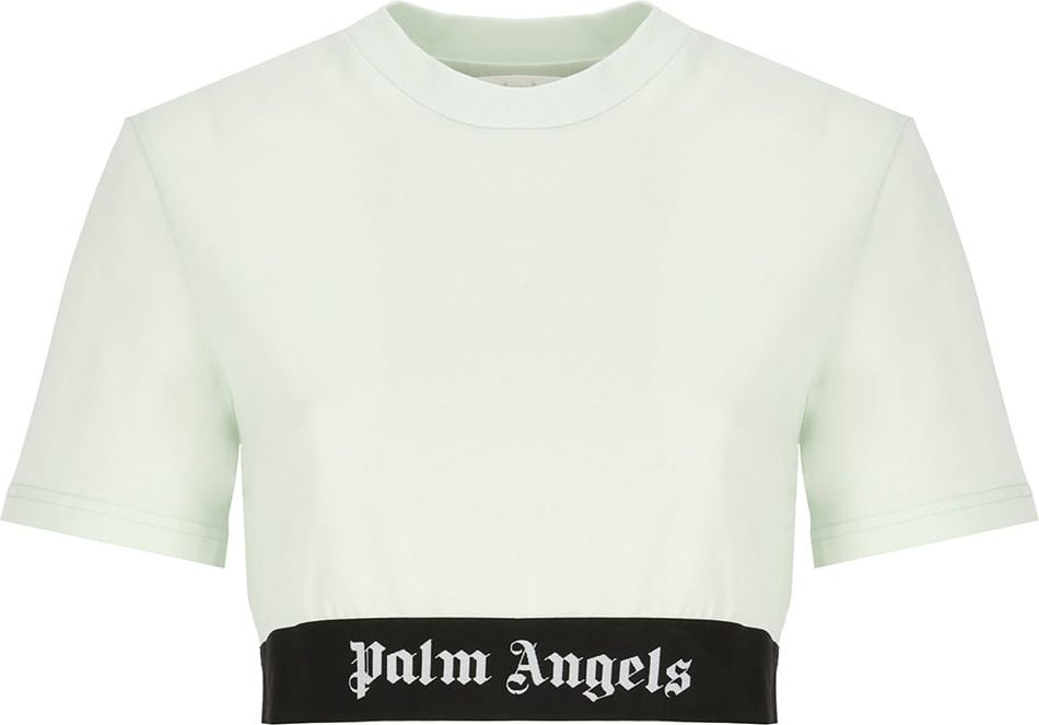 Palm Angels T-shirts And Polos Green Blauw