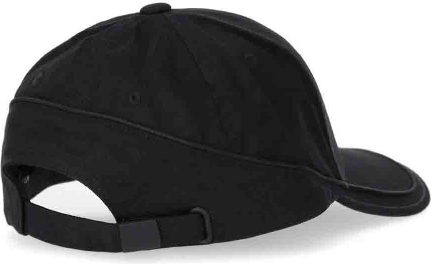 Emporio Armani Black Baseball Cap With Logo Black Zwart