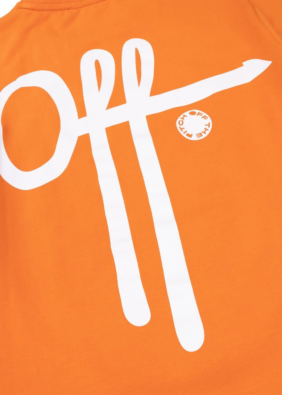 OFF THE PITCH Fullstop Slim Fit T-Shirt Heren Oranje Oranje