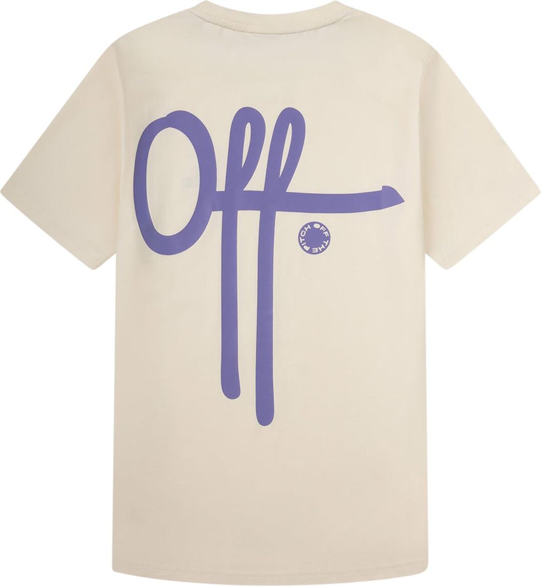 OFF THE PITCH Fullstop Slim Fit T-Shirt Heren Wit Wit