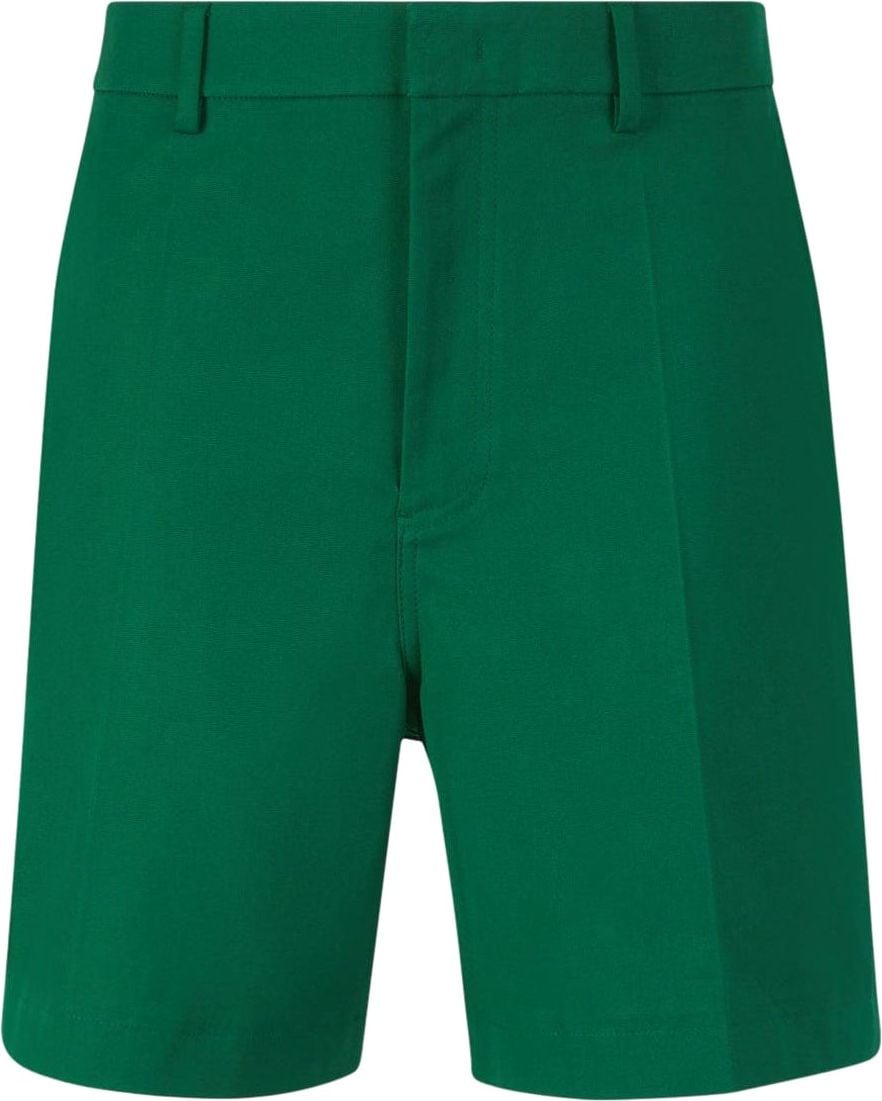 Valentino Formal Cotton Bermudas Shorts Groen