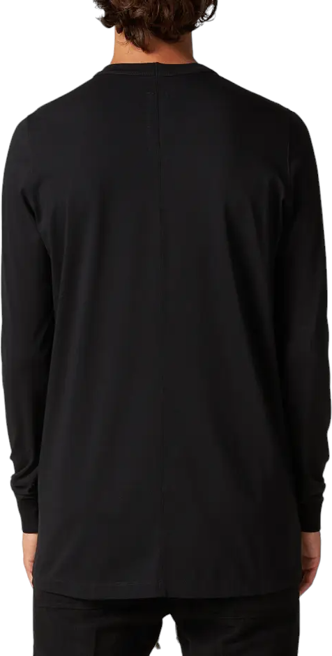 Rick Owens T-shirt coton manches longues noir Level LS T Rick Owens Homme RU02C7266JA09 Zwart