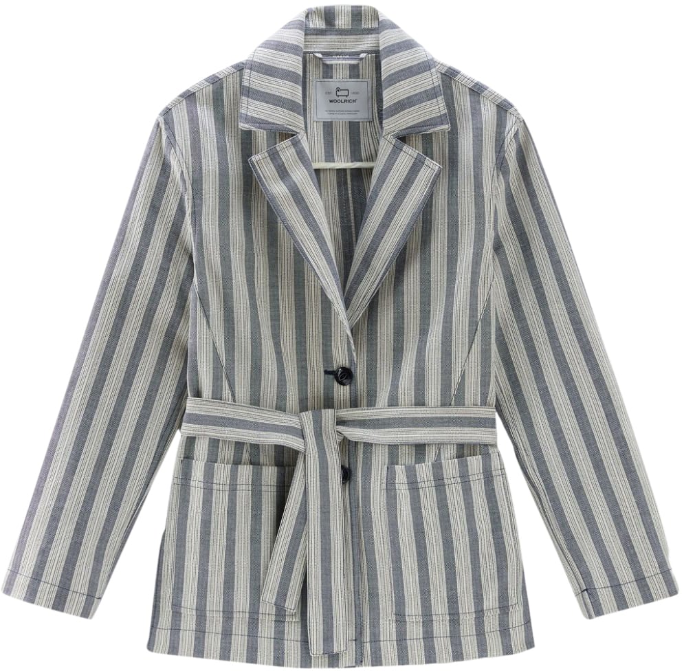 Woolrich Shirts Melton Blue Blauw