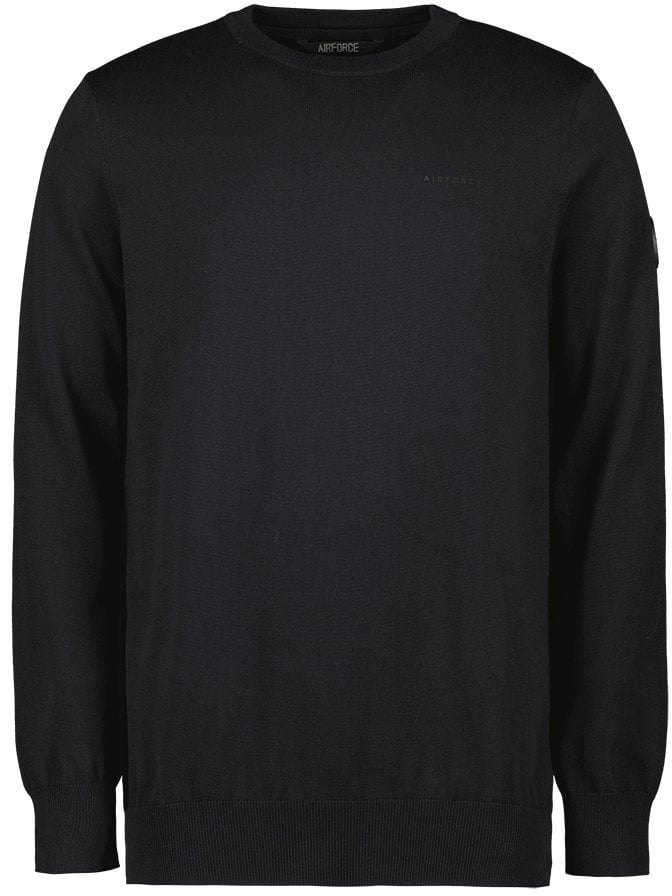 Airforce Knitwear Round Neck True Black Divers