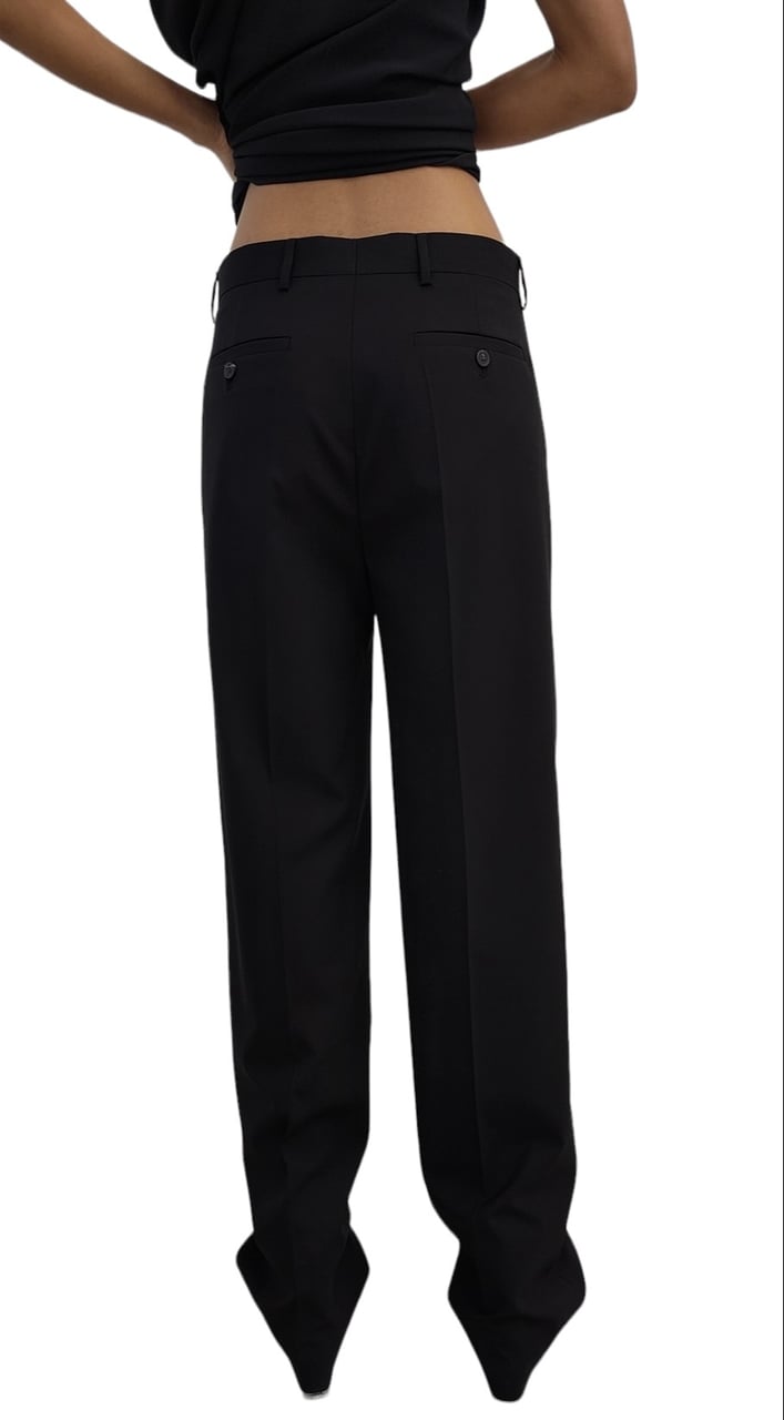 Rick Owens Pantalon large laine noir Dietrich Rick Owens Femme RP01D 2302 WL 09 Zwart