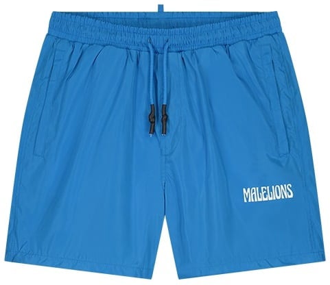 Malelions Boxer 2 Swim Shorts - Blue/White Blauw