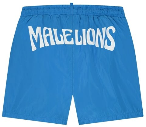 Malelions Boxer 2 Swim Shorts - Blue/White Blauw