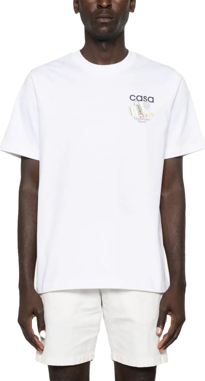 Casablanca Équipement Sportif cotton T-shirt Wit
