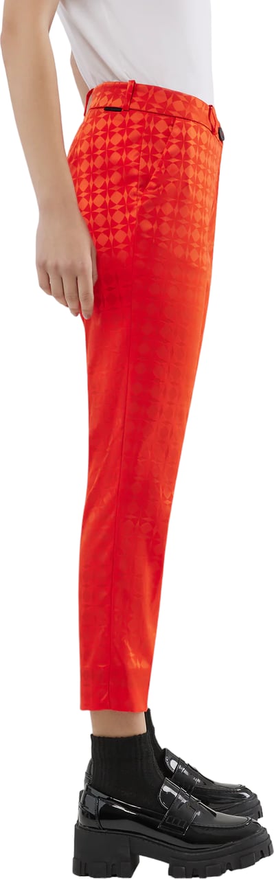 RRD Pantalon Austin print orange ton sur ton Rrd Roberto Ricci Femme 2371630 Oranje