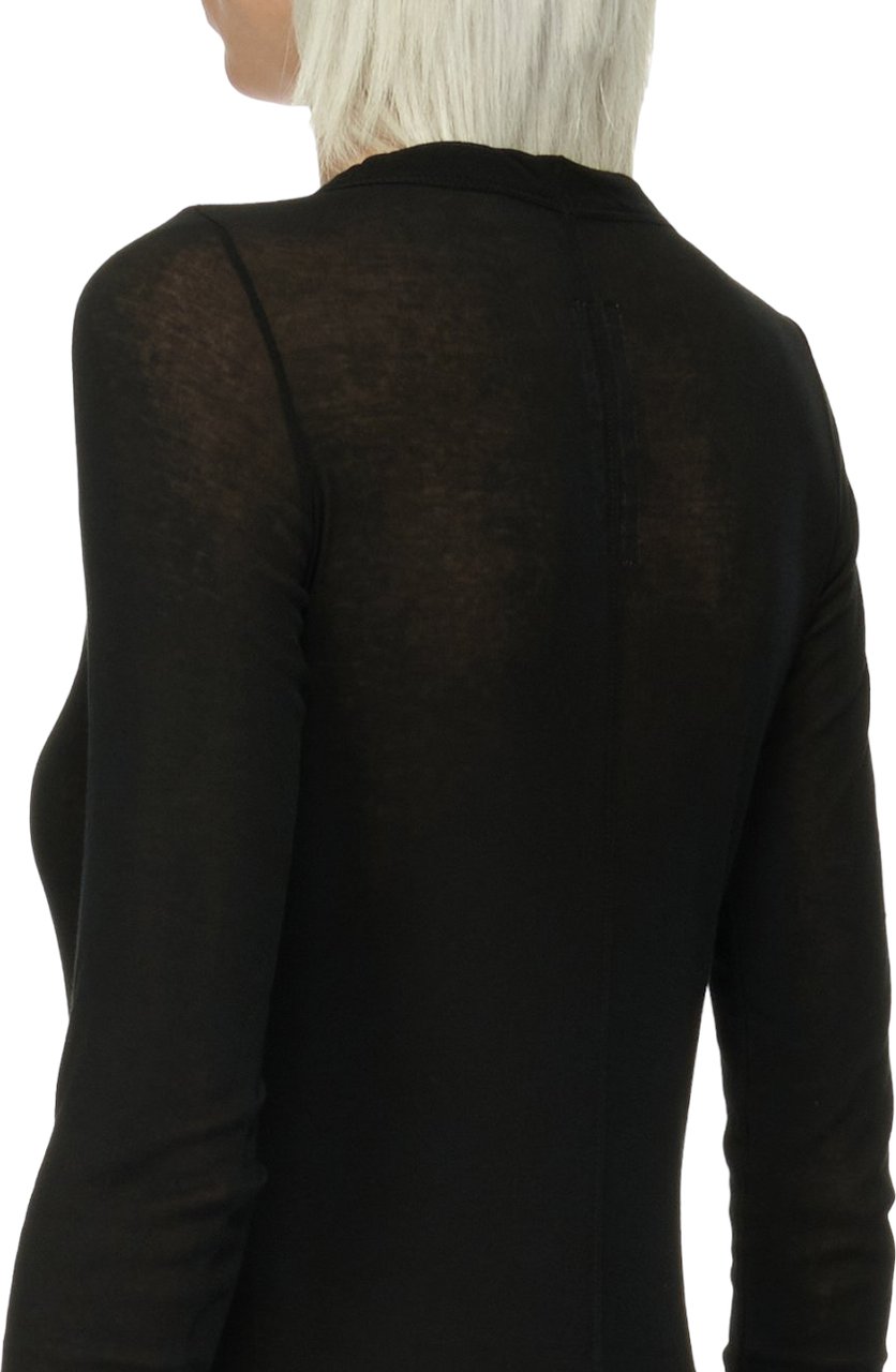 Rick Owens T-shirt manches longues Noir coton Rick Owens Femme RP02C1202MR09 Zwart