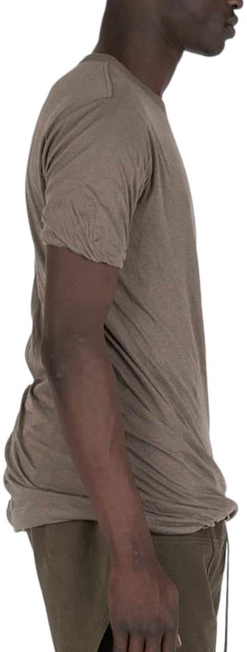 Rick Owens T-shirt double manches courtes Dust Double tee Rick Owens Homme RU01D3256UC34 Beige