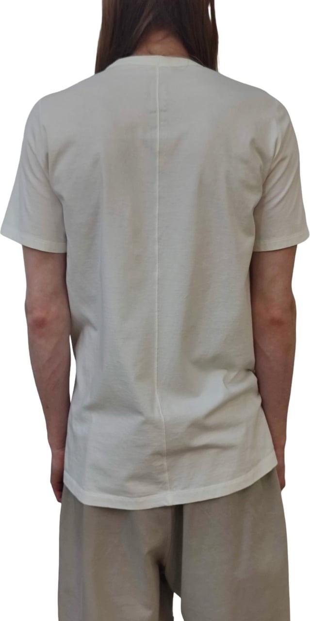 Rick Owens T-shirt Blanc manches courtes Level Tee Rick Owens Homme RU01D3264JA11 Wit
